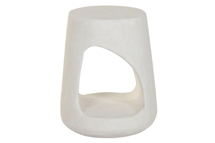 WHITE RESIN ACCENT TABLE