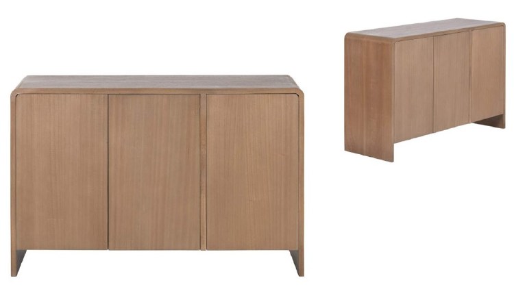 ELM NATURAL SIDEBOARD W//3 DOORS