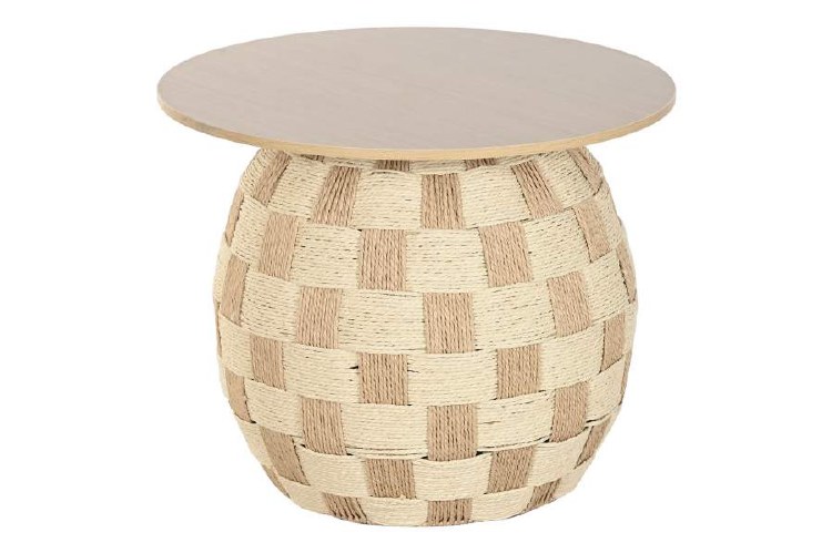 CHECK WOOD ACCENT TABLE