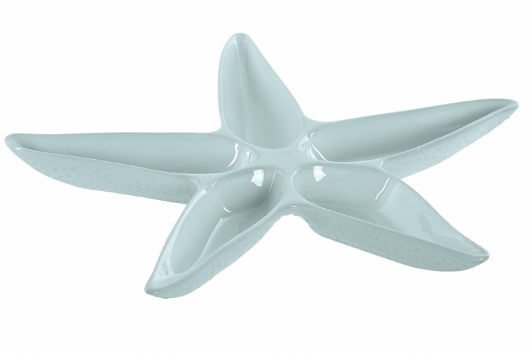 STARFISH PLATE-BLUE