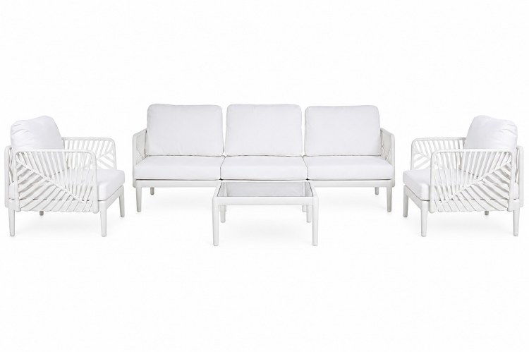 OTL PVC SOFA SET LEAF CREAM