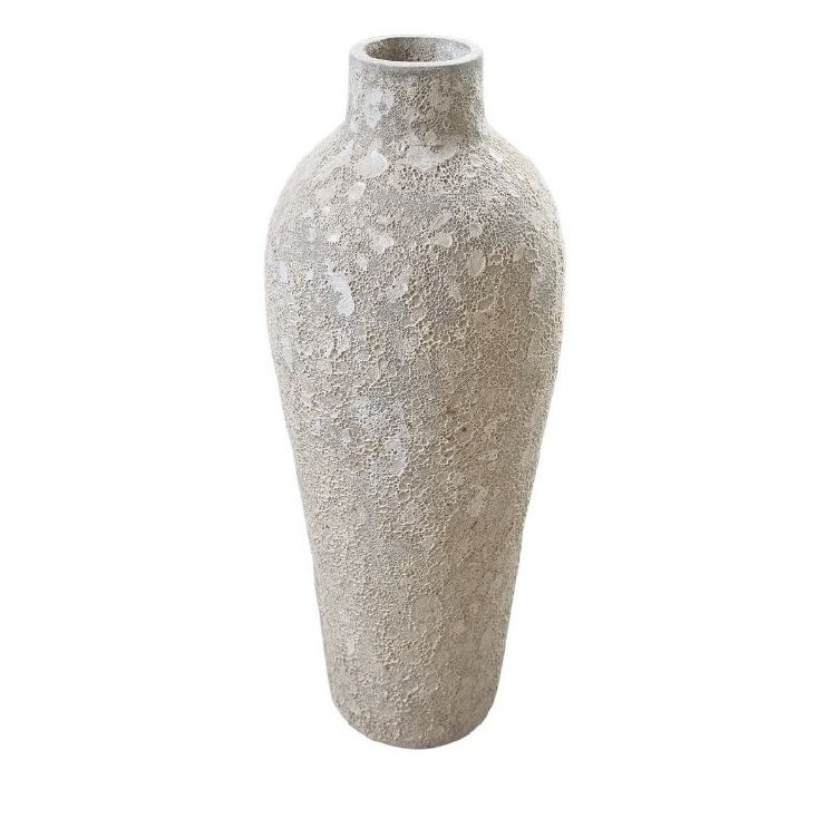 WHITE GLAZED VASE