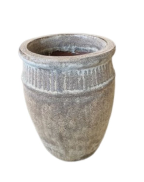 BUDAPESTE GLAZED PLANTER-MEDIUM