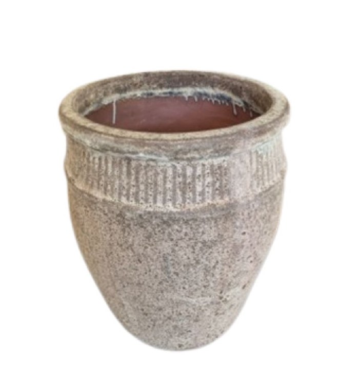 GLAZED PLANTER-LARGE