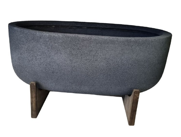 POLYSTONE BOAT PLANTER-LARGE