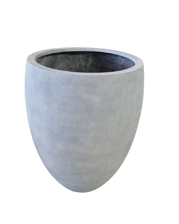 POLYSTONE GREY VASE-LARGE