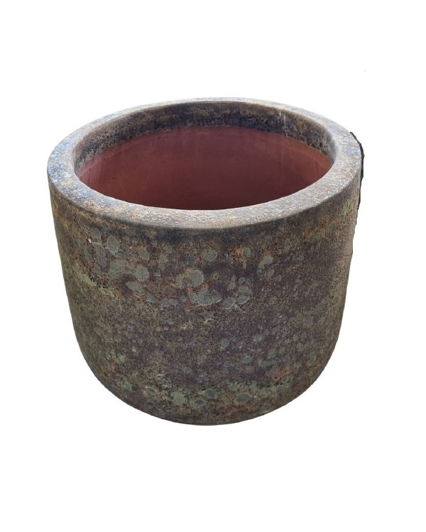 RUSTIC GLAZED PLANTER-MEDIUM