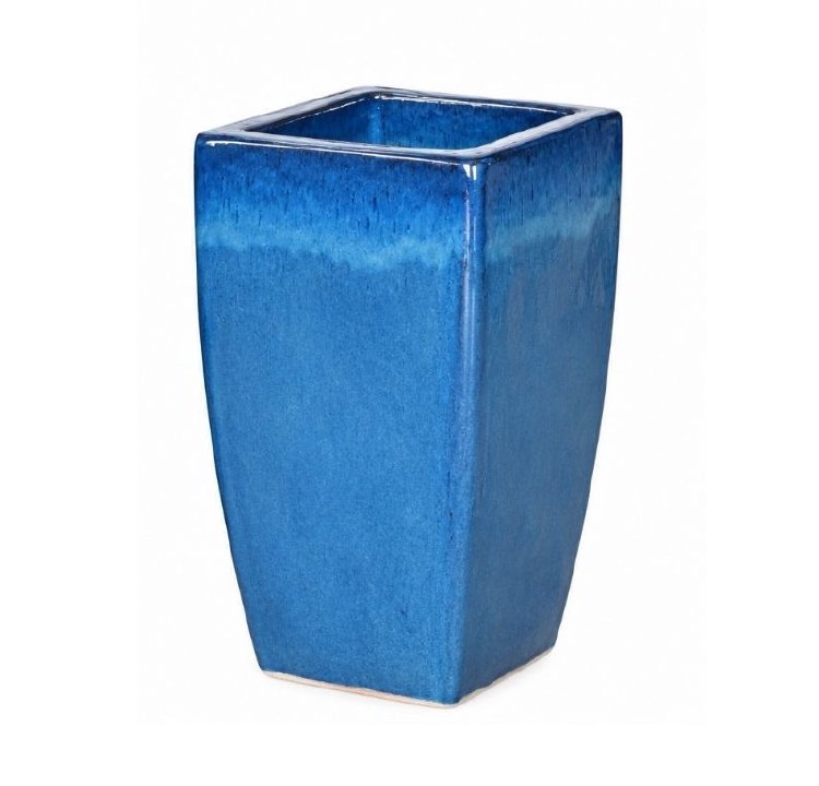 BLUE SQUARE PLANTER-SMALL