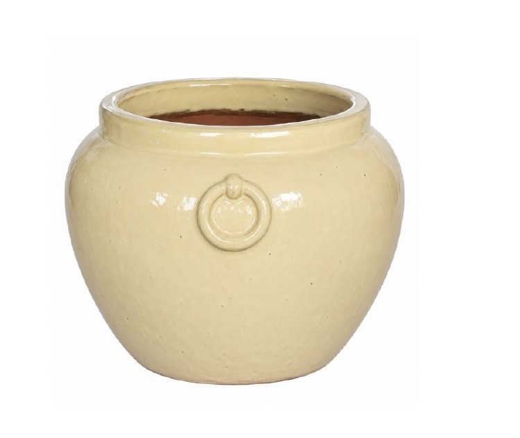 CREAM PLANTER W/RINGS