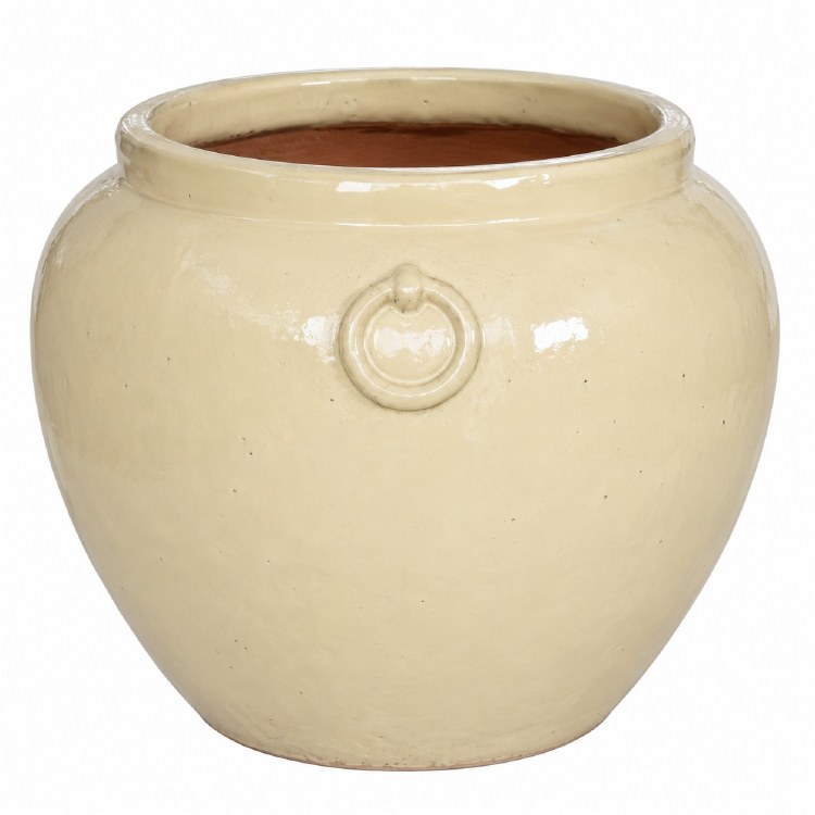 CREAM PLANTER W/RINGS