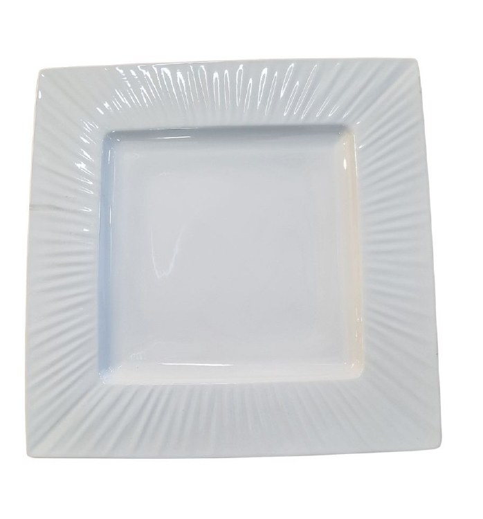 MIKASA WHITE SQUARE CHARGER PLATE