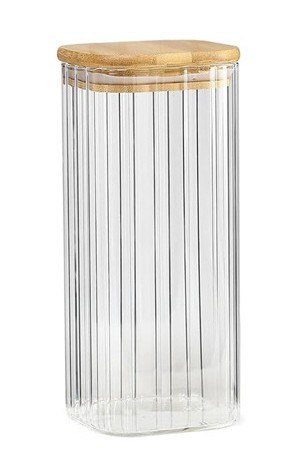 CANNISTER W/BAMBOO LID-LARGE