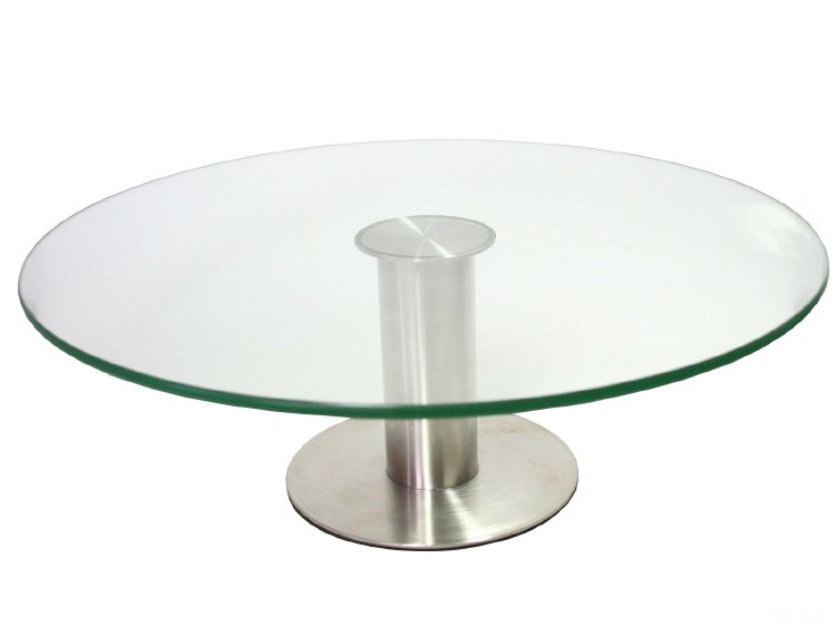 ROTATING GLASS CAKE STAND