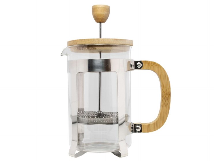 BAMBOO COFFEE PRESS W/LID
