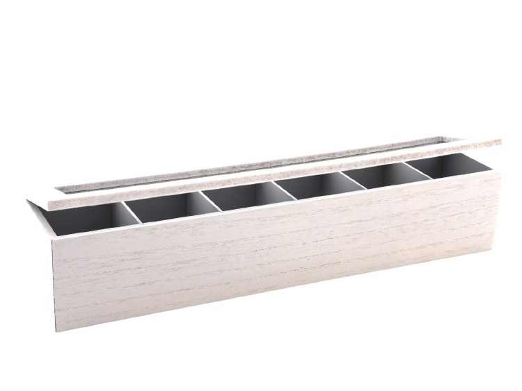 TEAK BOX WOOD- 6 SLOT
