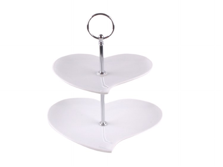 HEART 2 TIER CAKE STAND