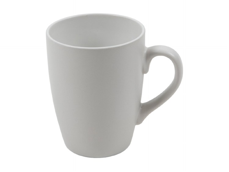 WHITE MATTED MUG