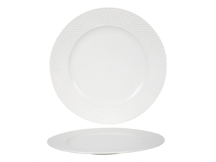 WHITE DIAMOND DINNER PLATE
