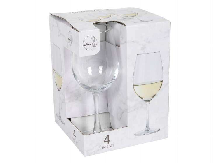 WINE WHITE GLASS-SET OF 4