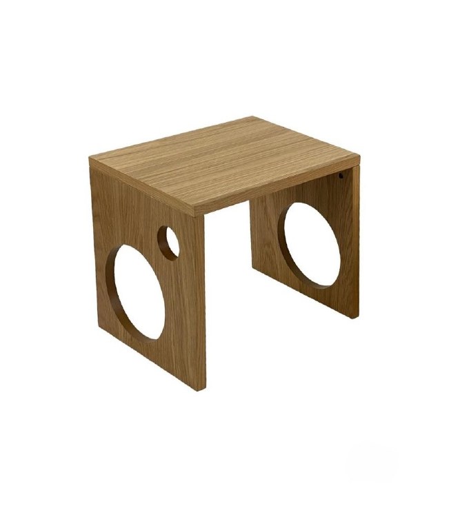 SIDE TABLE W/CIRCLE-SM