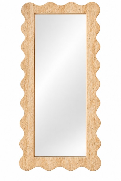 MIRROR W//SCALLOPED EDGE
