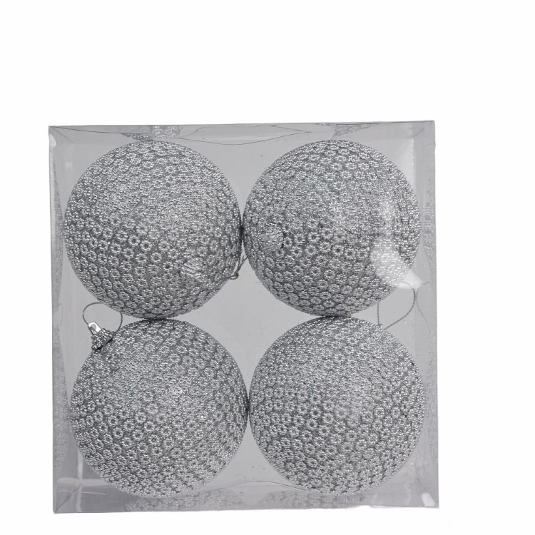 SILVER FOAM BALL-SET OF 4