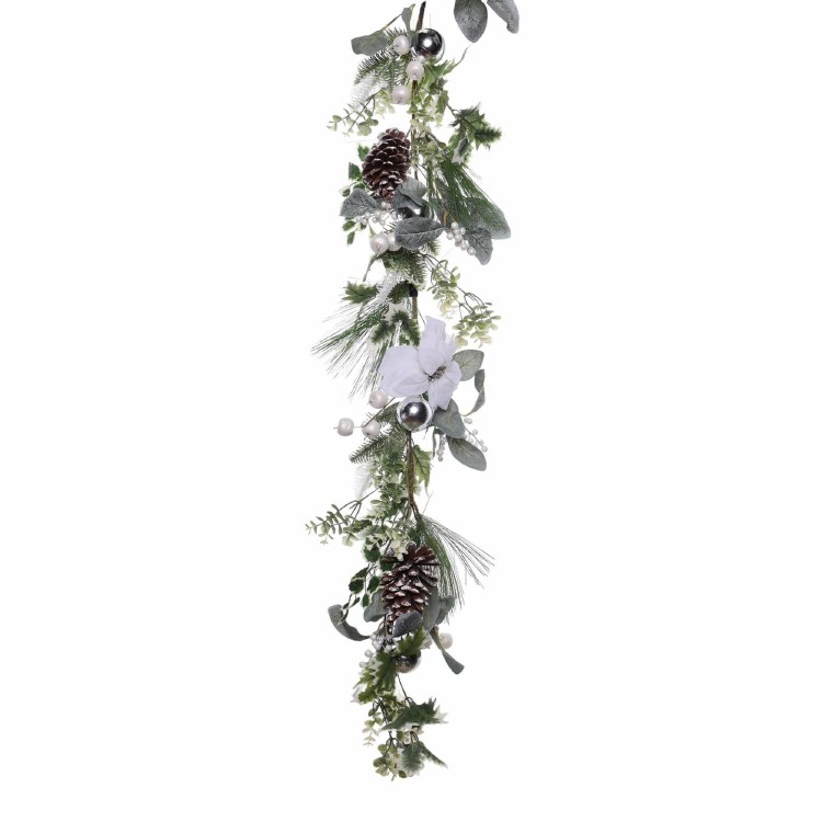GARLNAD W/POINSETTIA & BERY