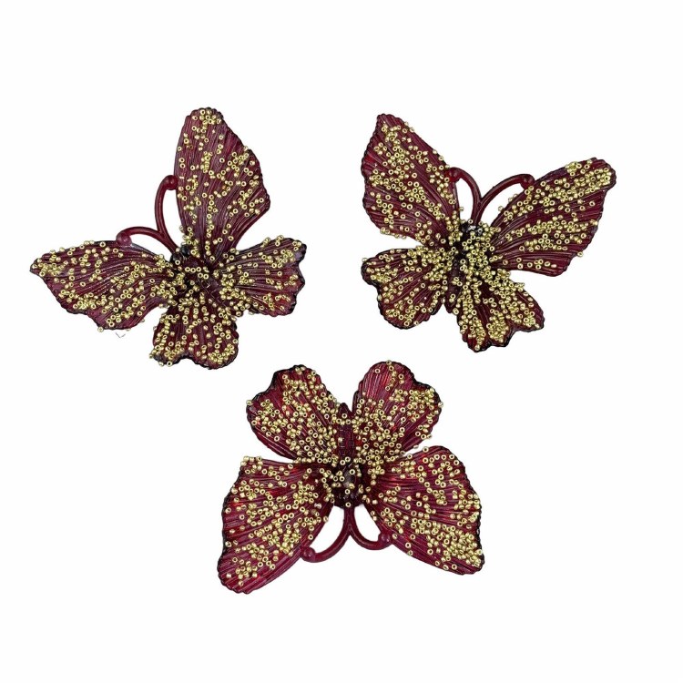 BUTTERFLY ONAMENT-SET OF 3