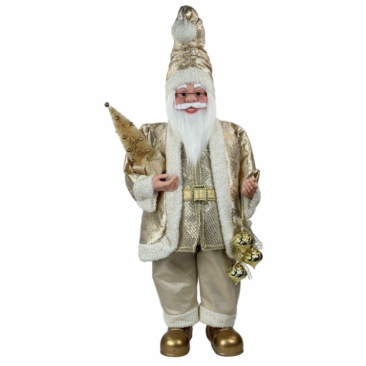 SANTA W//GIFT BAG FIGURINE