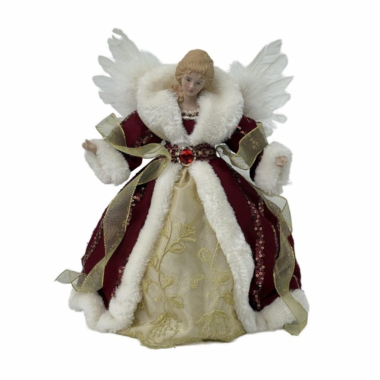 ANGEL FIGURINE W/FEATHER WINGS