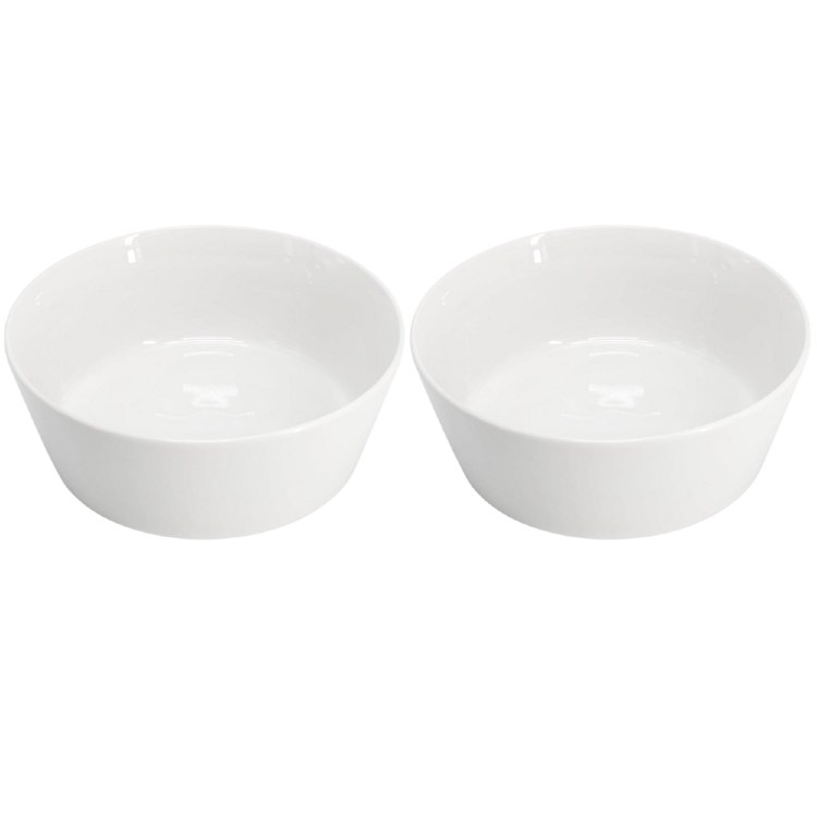 WHITE BOWL-SET OF 2