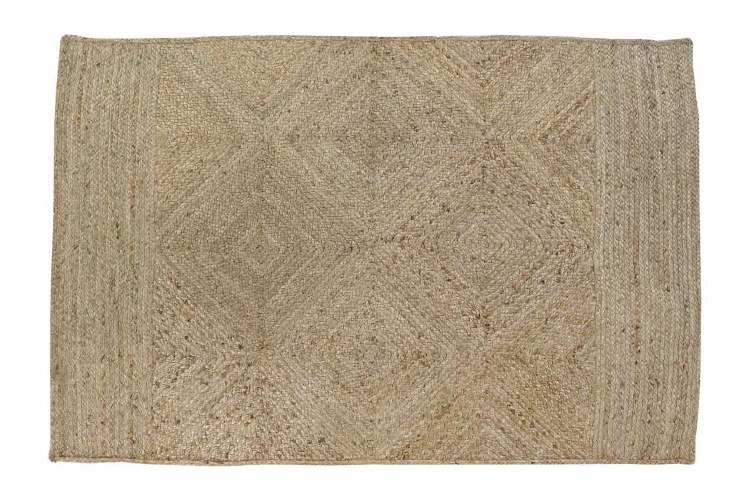 A/RUG JUTE NATURAL BROWN 5FT X 7FT