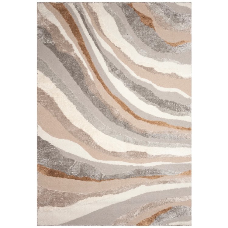 WAVE BRONZE AREA RUG-8FT X 10FT