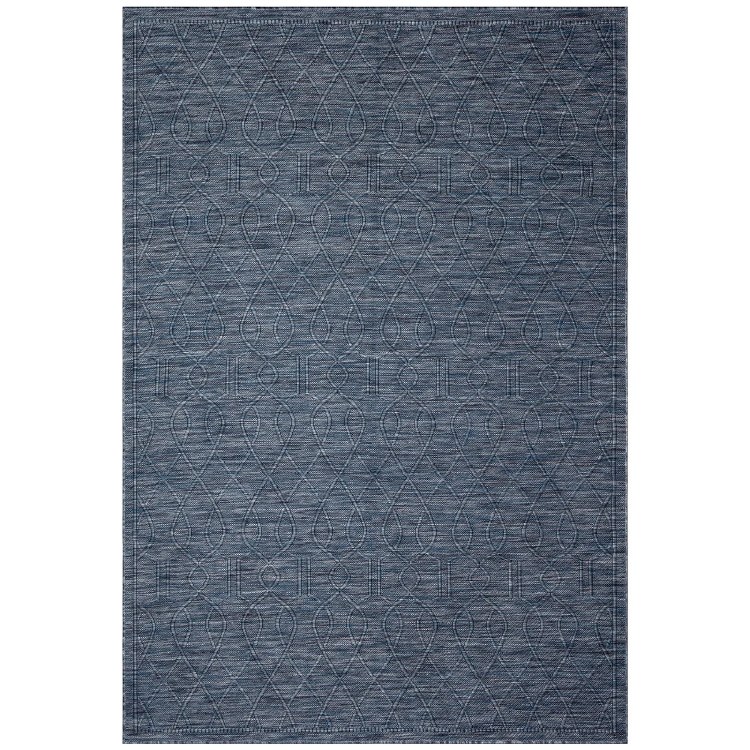 WROUGHT IRON NAVY AREA RUG-5FT X 7FT