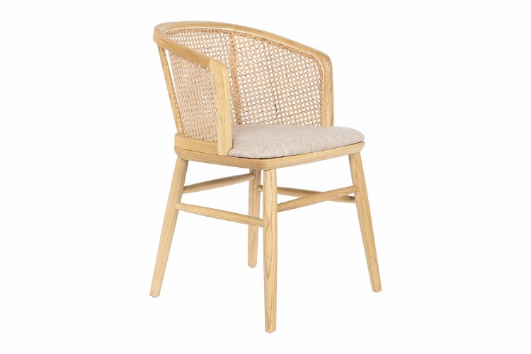 ELM RATTAN ARMCHAIR