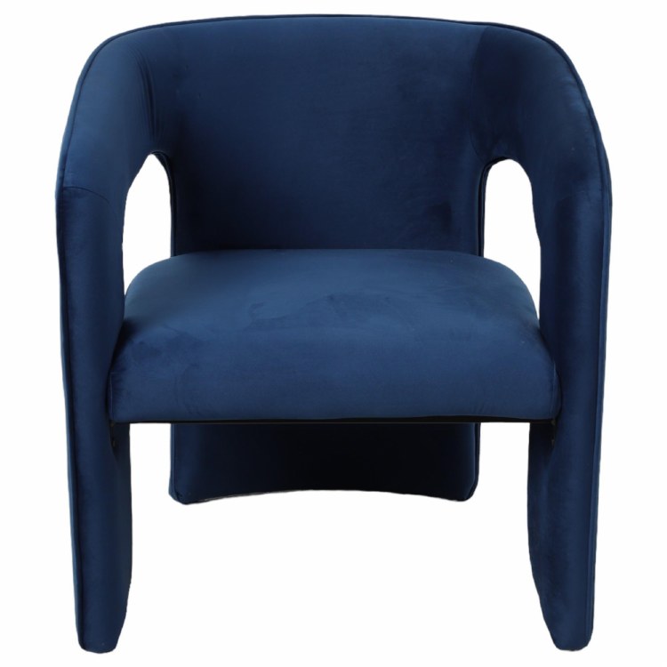 NAVY ACCENT ARMCHAIR