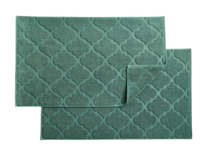 TRELLIS GREEN BATHMAT