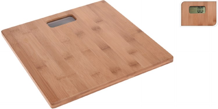 BATHROOM SCALE-BAMBOO