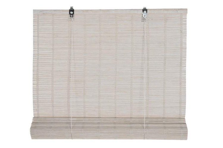 WHITE BAMBOO ROLL BLIND-2 FTX 6FT