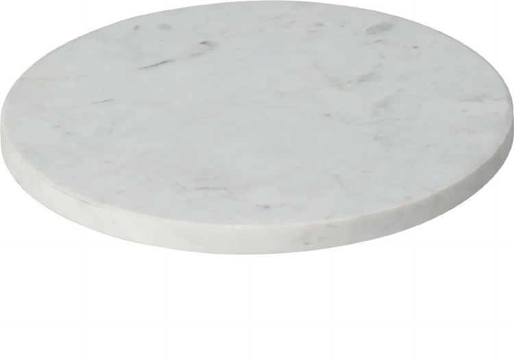 MARBLE BOARD ROUND-WHITE