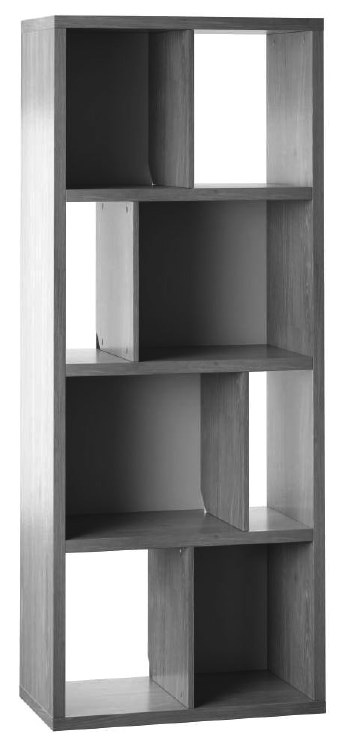 OAK BOOKCASE-GREY