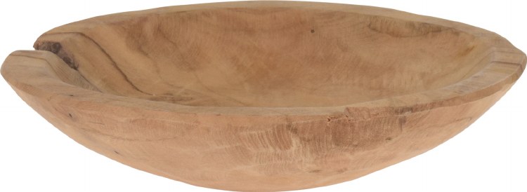 TEAK ROUND BOWL