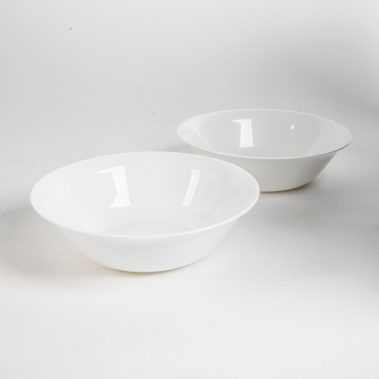 WHITE BOWL - S/2
