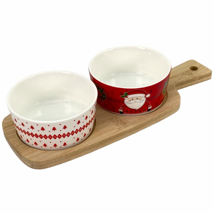 HOLIDAY BOWLS W/BBOO TRAY