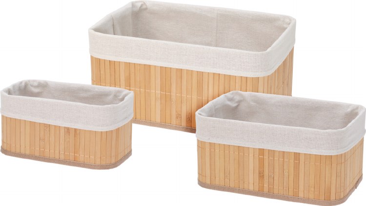 BAMBOO BASKET W/LINER