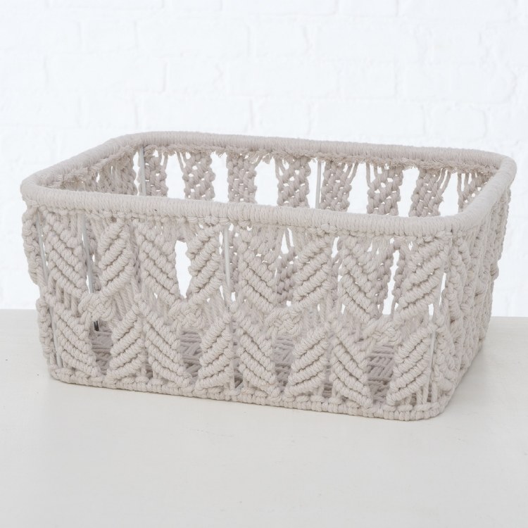 RADOH CREAM COTTON BASKET-MEDIUM