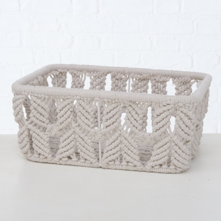 RADOH CREAM COTTON BASKET-SMALL