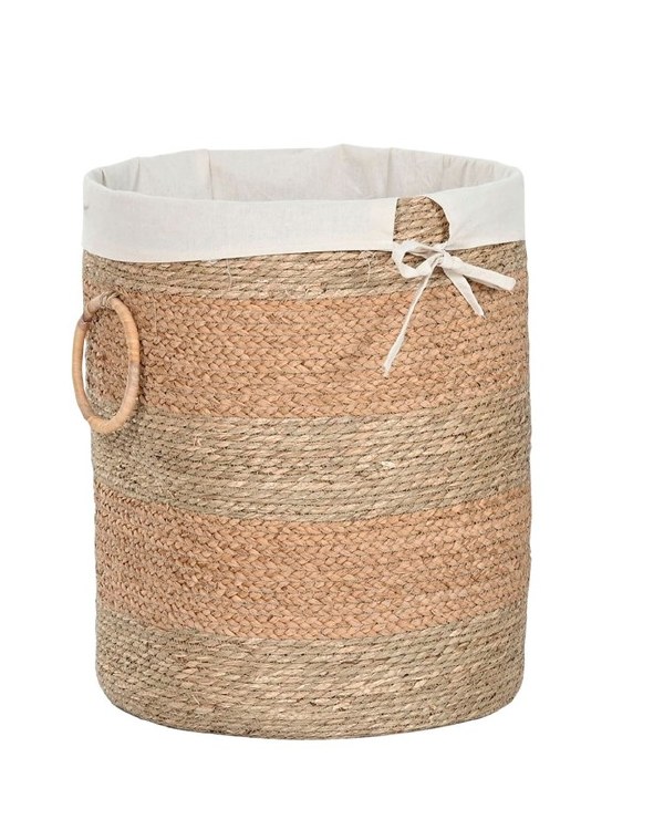 SEAGRASS BASKET W/LINER-LARGE