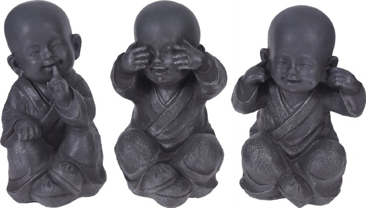 BUDDHA POLYSTONE - 3 ASST