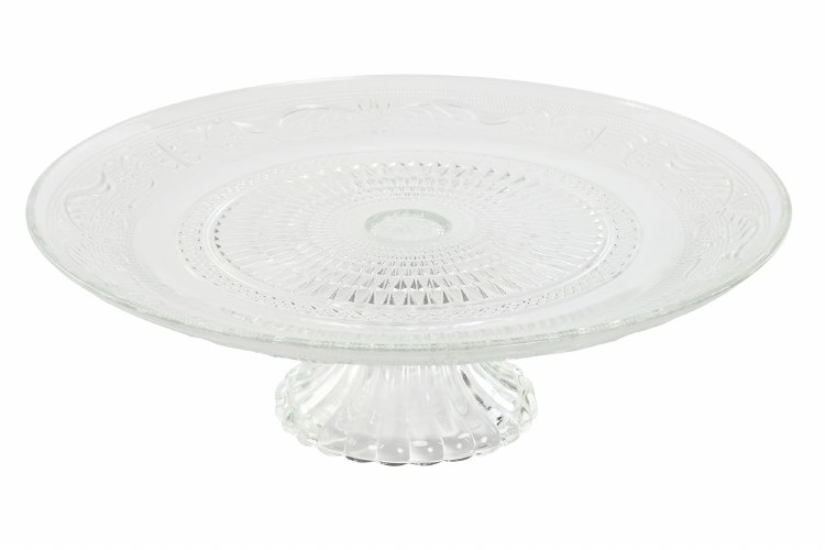 CUT GLASS CAKE STAND